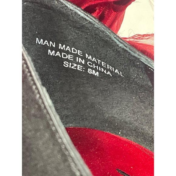 Beverly Feldman Women's Black Peep Toe Platforms 4.5in Heel Sz 8 (EU 38) - Picture 8 of 10